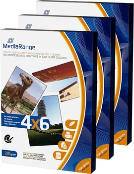 MEDIARANGE 10 X 15 CM FOTO PAPIR, 220G, GLOSSY 50KOM PAKOVANJE (1 / 1)