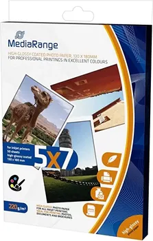 MEDIARANGE 13 X 18 CM FOTO PAPIR, GLOSSY 220G, 50KOM PAKOVANJE (1 / 1)