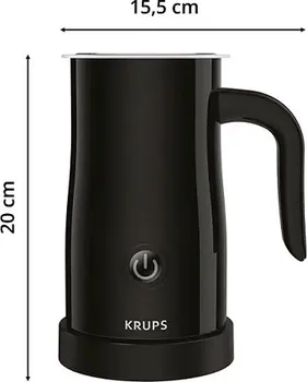 KRUPS XL 100810 APARAT ZA PJENU PROIZVODI DO 150 ML GUSTE MLIJEČNE PJENE ILI ZA 2 KAPUĆINA, UNUTRAŠNJI PREMAZ PROTIV LIJEPLJENJA, 360° ROTIRAJUĆA B (3 / 5)