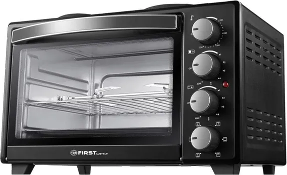FIRST FA-5045-6 MINI PEĆNICA, SVJETLOM, RAŽNJEM I 2 OKA - 30 L 3200 W (1 / 3)