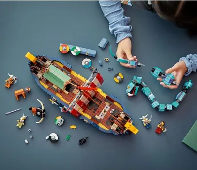 LEGO CREATOR 3-in-1 31132 VIKING SHIP AND THE MIDGARD SERPENT 9G (3 / 9)