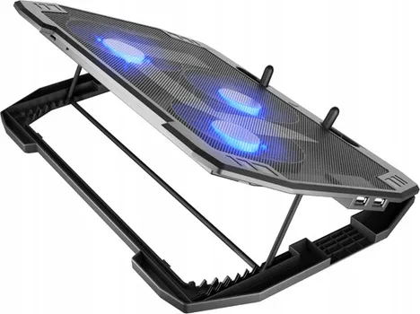 NATEC ORIOLE LAPTOP KULER │ KOMPATIBILNOST DO 17.3-INCH │ 3 VENTILATORA SA TROSTEPENOM REGULACIJOM BRZINE │ METALNI PANEL ZA BOLJU CIRKULACIJU VAZDUHA │ 7 PODEŠAVANJA UGLA NAGIBA │ USB NAPAJANJE (9 / 9)