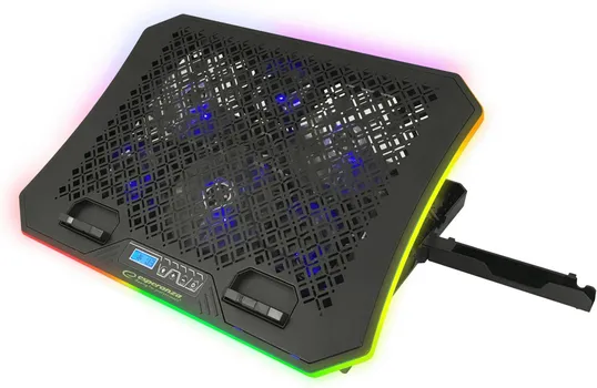 ESPERANZA EGC109 LAPTOP COOLER SA STALKOM ZA TELEFON │ LED POZADINSKO OSVJETLJENJE │ USB NAPAJANJE │ KOMPATIBILNA SA LAPTOPOVIMA DO 19 INČA │ 85 CFM (1 / 7)