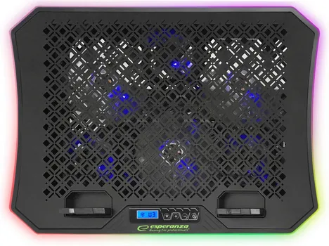 ESPERANZA EGC109 LAPTOP COOLER SA STALKOM ZA TELEFON │ LED POZADINSKO OSVJETLJENJE │ USB NAPAJANJE │ KOMPATIBILNA SA LAPTOPOVIMA DO 19 INČA │ 85 CFM (7 / 7)