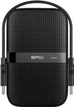 SILICON POWER ARMOR A60 1TB BLACK EKSTERNI HARD DISK │ IPX4 OTPORNOST NA VODU │ GUMENO KUĆIŠTE ZA ZAŠTITU │ POVRŠINA OTPORNA NA KLIZANJE I OGREBOTINE │ USB 3.2 GEN 1 INTERFEJS (1 / 3)
