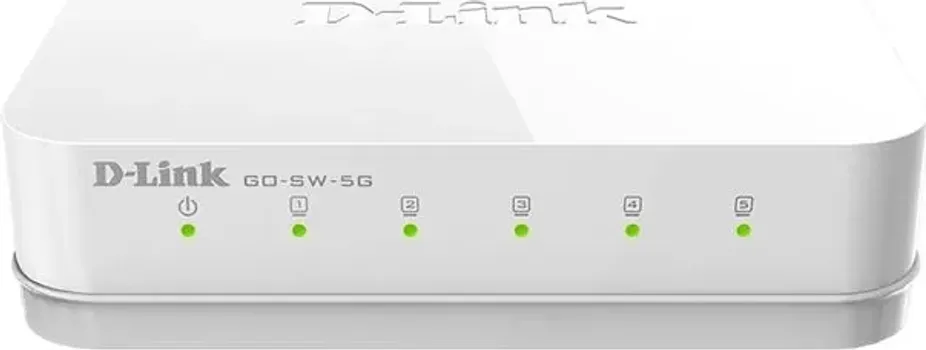 D-LINK 5-PORT NEUPRAVLJIV SWITCH, GO-SW-5G/E DGS-1005A, 5X 10/100/1000MBPS, DESKTOP, FIKSNA KONFIGURACIJA, 1U, UNAMANAGED, LAYER 2, NAPAJANJE VANJSKO (4 / 4)