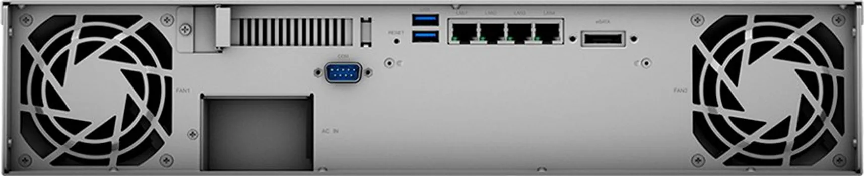 SYNOLOGY RACKSTATION RS1221+ | RACK 2U | 8-BAY 3.5 / 2.5 SATA HDD/SSD | AMD RYZEN V1500B | 4GB RAM (3 / 3)