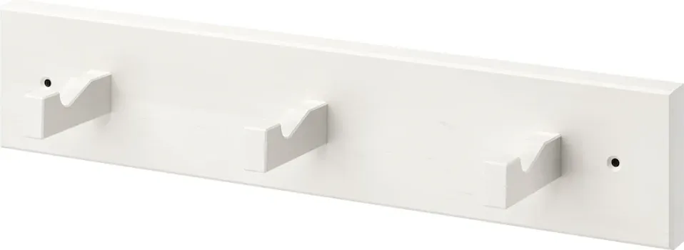 IKEA KUBBIS ZIDNI ČIVILUK S 3 ZAKAČKE, BIJELA (1 / 4)