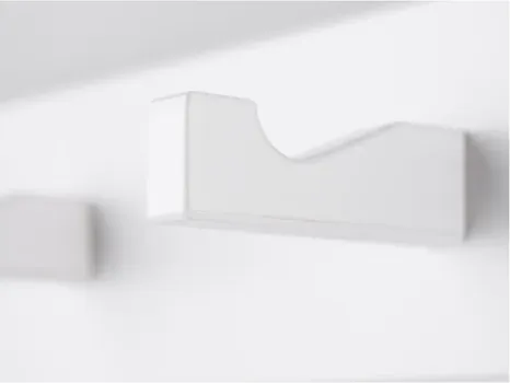 IKEA KUBBIS ZIDNI ČIVILUK S 3 ZAKAČKE, BIJELA (4 / 4)