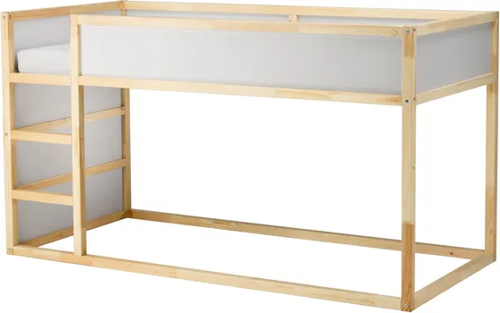 IKEA KURA PODESIVI KREVET, BIJELA/BOROVINA, 90X200 CM (2 / 9)