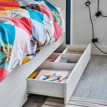 IKEA SLÄKT POTKREVET S ODLAGANJEM, BIJELA, 90X200 CM (3 / 4)