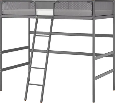 IKEA TUFFING OKVIR IZDIGNUTOG KREVETA, TAMNOSIVA, 90X200 CM (1 / 4)