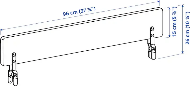 IKEA NATTAPA ZAŠTITNA OGRADA, BIJELA (5 / 7)