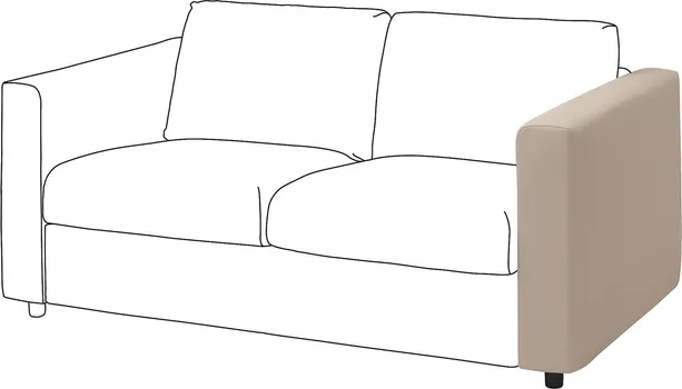 IKEA VIMLE NAVLAKA ZA RUKOHVAT, HALLARP BEŽ (2 / 2)
