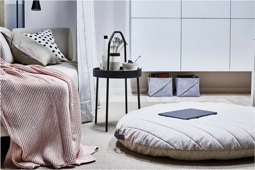 IKEA BURVIK POMOĆNI STOČIĆ, CRNA, 38 CM (5 / 8)