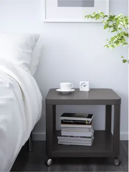 IKEA TINGBY POMOĆNI STOČIĆ, TOČKIĆI, SIVA, 50X50 CM (4 / 5)