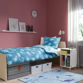 IKEA SMUSSLA NOĆNI STOČIĆ/SPOJENE POLICE, BIJELA (3 / 7)