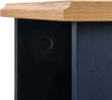 IKEA SKRUVBY POMOĆNI STOČIĆ, CRNO-PLAVA, 40X32 CM (5 / 5)