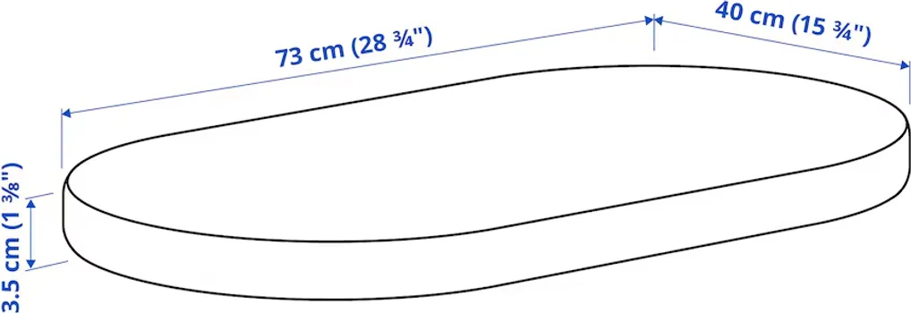IKEA ÄLSKVÄRD DUŠEK ZA KOLIJEVKU, 40X73X3.5 CM (4 / 4)