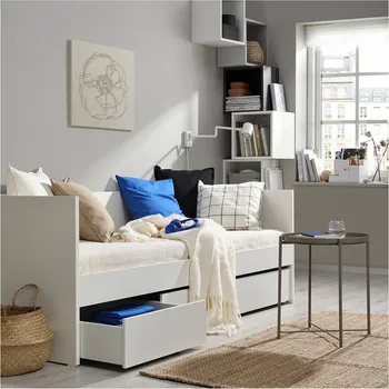 IKEA VIHALS KUTIJA ZA ODLAGANJE, KREVET, 2KOM., BIJELA, 200 CM (4 / 11)