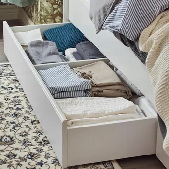 IKEA SONGESAND KUTIJA ZA ODLAGANJE, KREVET, 2KOM., BIJELA, 200 CM (2 / 6)