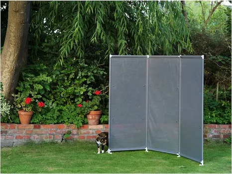 IKEA YTTERSKÄR PARAVAN, SPOLJA, SIVA, 185X150 CM (3 / 3)