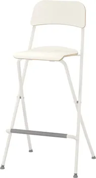 IKEA FRANKLIN BARSKA STOLICA S NASL.,SKLOPIVA, BIJELA/BIJELA, 74 CM (1 / 3)