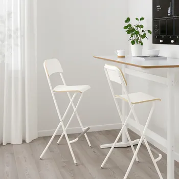 IKEA FRANKLIN BARSKA STOLICA S NASL.,SKLOPIVA, BIJELA/BIJELA, 74 CM (2 / 3)