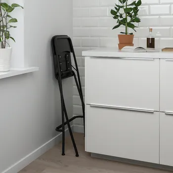 IKEA FRANKLIN BARSKA STOLICA S NASL.,SKLOPIVA, CRNA/CRNA, 63 CM (3 / 3)