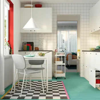 IKEA VIHALS STO, BIJELA/BIJELA, 74X74 CM (2 / 4)