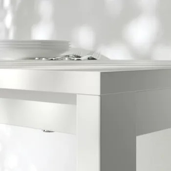 IKEA VIHALS STO, BIJELA/BIJELA, 74X74 CM (4 / 4)