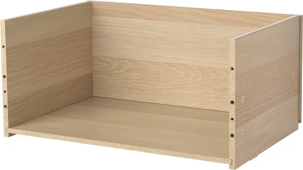 IKEA BESTÅ OKVIR FIOKE, BIJELO B. IM. HRASTOVINE, 60X25X40 CM (1 / 3)