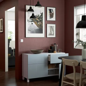 IKEA SELSVIKEN FRONT ZA VRATA/FIOKU, V. SJAJ SVIJETLOSIVA-PLAVA, 60X38 CM (3 / 4)