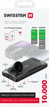SWISSTEN 22013973 137586 POWER BANK 10000 MAH 2IN1 FOR APPLE WATCH AND MAGSAFE (2 / 3)