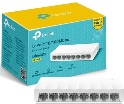 TP-LINK LS1008 8-PORT 10/100MBPS DESKTOP NETWORK SWITCH (3 / 3)