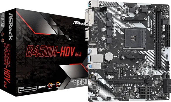 ASROCK MB B450M-HDV R4 0, 3200MHZ, M 2 PCIE GEN3, / / , 3 1, AM4 (5 / 7)
