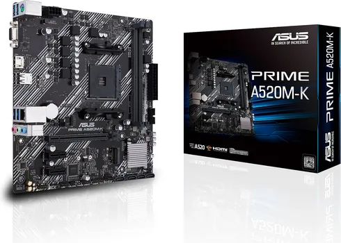 ASUS RYZEN MB PRIME A520M-K, DIMM 4866MHZ, M 2, RAID, / , 3 2, AM4 (2 / 12)