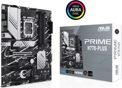ASUS INTEL MB PRIME H770-PLUS, 7200+(OC), PCIE 5 0, 4 0 M 2, / , LGA1700 (3 / 7)