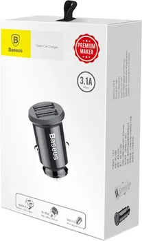 BASEUS GRAIN CAR CHARGER 2X USB 5V 3.1A BLACK 14465 (4 / 7)
