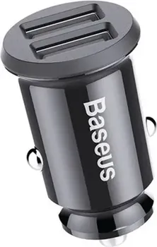 BASEUS GRAIN CAR CHARGER 2X USB 5V 3.1A BLACK 14465 (7 / 7)