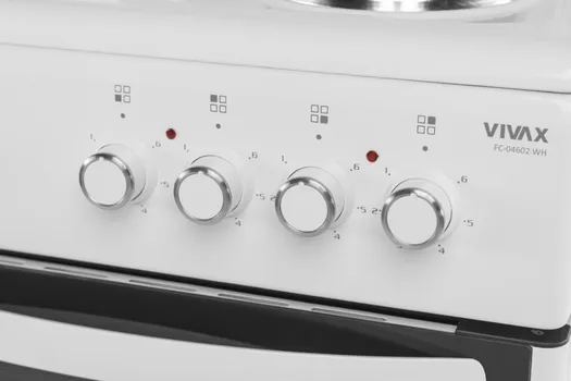 VIVAX FC-04602S WH ŠPORET │ 4X GREJNE PLOČE │ 64L RERNA │ 59,5CM X 88CM X 65CM │ MAKSIMALNA TEMPERATURA RERNE 250˚C (8 / 9)