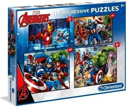 CLEMENTONI 07722 PUZLE 20+60+100+180 THE AVENGERS (1 / 1)