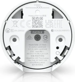 UBIQUITI LAN03614 6 HIGH-PERFORMANCE, INDOOR/OUTDOOR FOUR-STREAM WIFI 6 ACCESS POINT (U6-MESH (4 / 6)