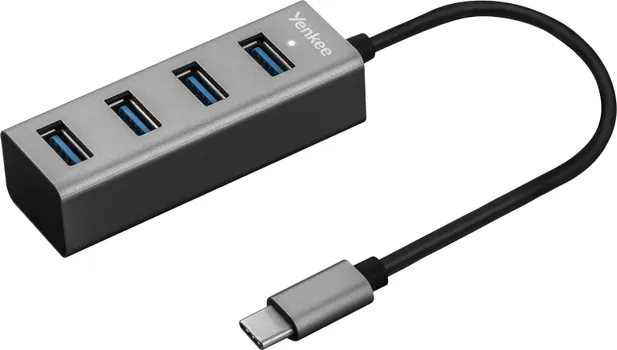 YENKEE KON00439 KARAKTERISTIKE - TIP: USB HUB PROTOK: 5GBPS PRIKLJUČCI - USB 3.0 PRIKLJUČCI: 1 (TIP C),4 (TIP A) OSTALO - NAPOMENA: (1 / 1)