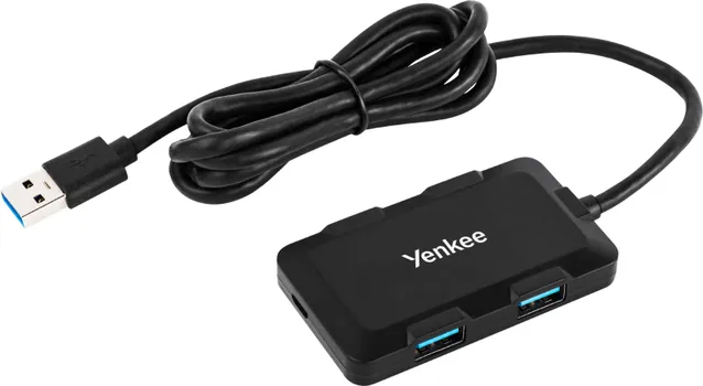 YENKEE KON00440 KARAKTERISTIKE - TIP: USB HUB PROTOK: 5GBPS PRIKLJUČCI - USB 3.0 PRIKLJUČCI: 1 (TIP A),4 (TIP A) OSTALO - NAPOMENA: (1 / 3)