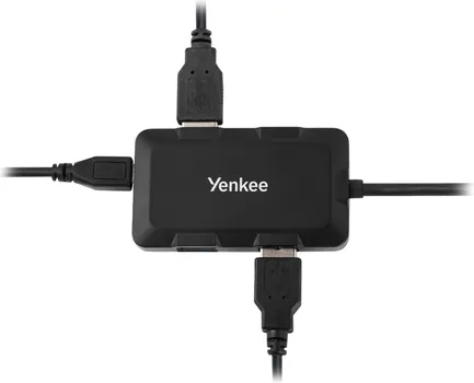 YENKEE KON00440 KARAKTERISTIKE - TIP: USB HUB PROTOK: 5GBPS PRIKLJUČCI - USB 3.0 PRIKLJUČCI: 1 (TIP A),4 (TIP A) OSTALO - NAPOMENA: (2 / 3)