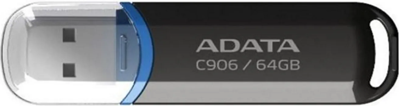 ADATA FLASH DRIVE 64GB USB 2.0 AC609-64G-RBK