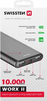 SWISSTEN WORX II POWER BANK 10000 MAH (1 / 2)