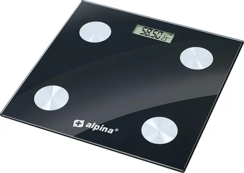 ALPINA DIGITALNA FITNES TJELESNA VAGA DO 180KG. 28X28CM CRNA (1 / 1)