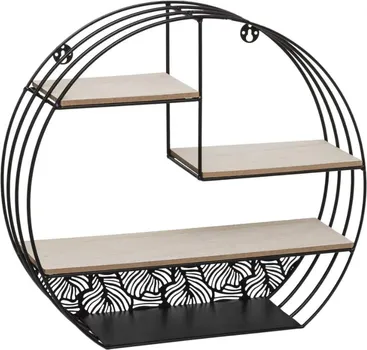 ATMOSPHERA ZIDNA POLICA 39.3X10.3X36CM BOJA DRVETA/CRNA (1 / 1)